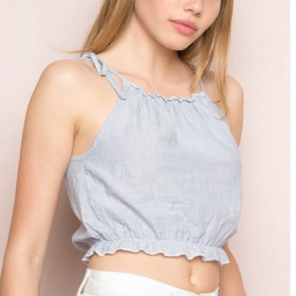 Brandy Melville Pin Striped Cropped Tank